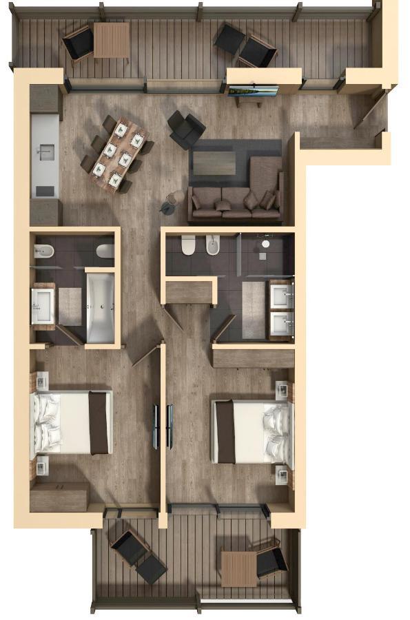 Gardena Chalets Ortisei Zewnętrze zdjęcie